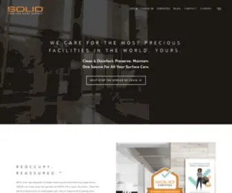 Solidcare.com(SOLID Surface Care) Screenshot