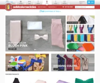 Solidcolorneckties.com(TieMart, Inc) Screenshot