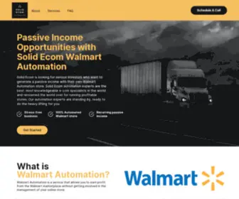 Solidecomautomation.com(Earn Passive Income With Solid Ecom Walmart Automation) Screenshot