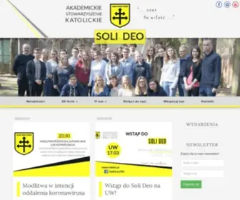 Solideo.pl(Akademickie Stowarzyszenie Katolickie Soli Deo) Screenshot