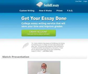 Solidessay.com(College Essay Writing Service) Screenshot