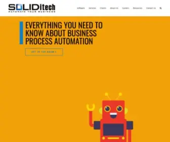 Soliditech.com(End-to-End ISP Business Automation Software) Screenshot
