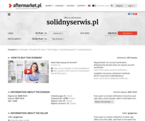 Solidnyserwis.pl(Domena) Screenshot