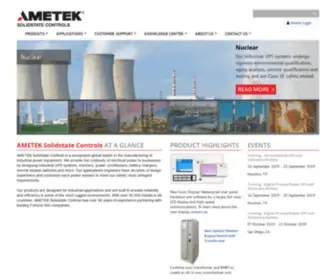 Solidstatecontrolsinc.com(AMETEK Solidstate Controls) Screenshot