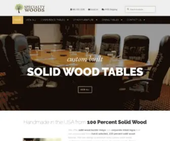 Solidwoodtables.com(Solid Wood Tables custom designed & built by Local Spokane artisans using Premium Specialty Woods) Screenshot