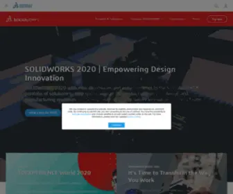 Solidwork.com(3D CAD Design Software SolidWorks) Screenshot