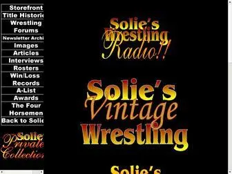 Solie.org(Solie's Vintage Wrestling) Screenshot