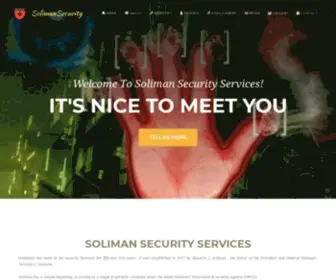 Soliman-Security.com(Soliman Security Services Philippines) Screenshot