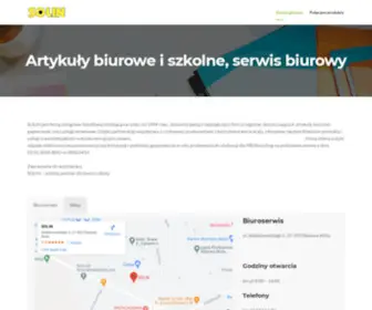 Solin.com.pl(Artykuły biurowe i szkolne) Screenshot