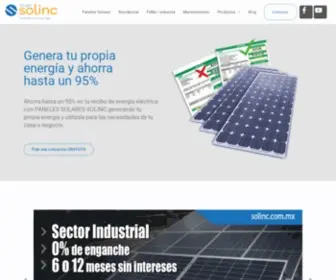 Solinc.com.mx(Paneles) Screenshot