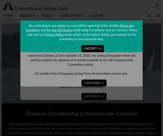 Soling.com(INTERNATIONAL SOLING CLASS ASSOCIATION) Screenshot