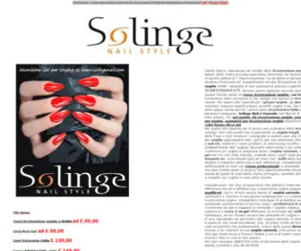 Solinge.it(CORSI RICOSTRUZIONE UNGHIE con Insegnanti DIPLOMATI &quot;REGIONE LAZIO&quot;) Screenshot