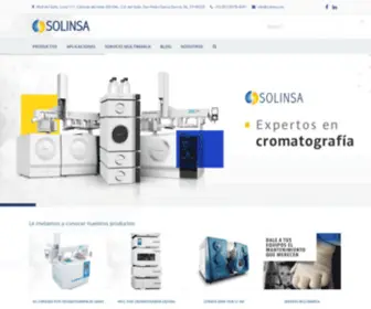 Solinsa.mx(Servicio de Mantenimiento de Cromatógrafos en México) Screenshot