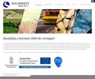 Solinwest.hu(Solinwest 2000 kft) Screenshot