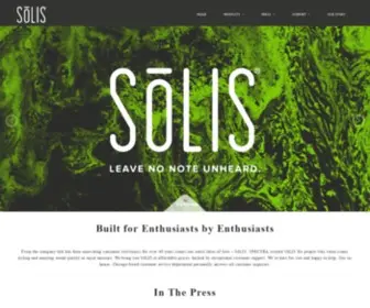 Solisaudio.com(SōLIS) Screenshot