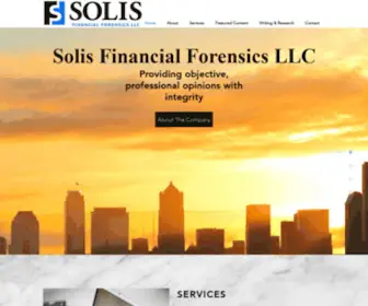 Solisff.com(Solis Financial Forensics LLC) Screenshot