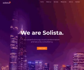 Solista.com.au(An Award Winning Cloud Transformation & Security Consultancy) Screenshot