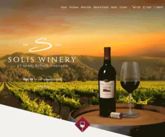 Soliswinery.com(At Vanni Estate Vineyard) Screenshot