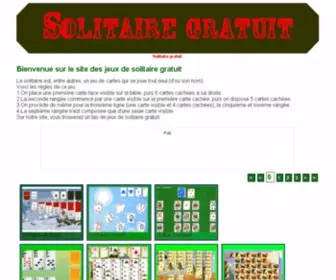 Solitaire-Gratuit.com(Jeux solitaire gratuit) Screenshot