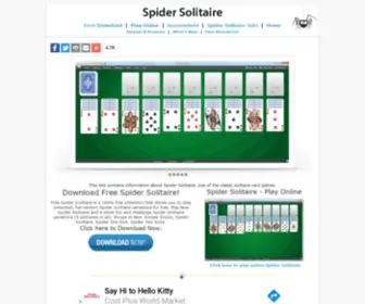 Solitaire-Spider.com(Spider Solitaire) Screenshot