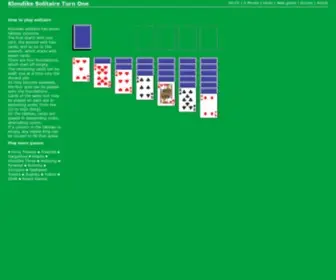 Solitaire-With-Cards.com(Klondike solitaire) Screenshot
