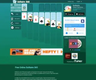 Solitaire365.com(Play Free Online at Solitaire 365) Screenshot