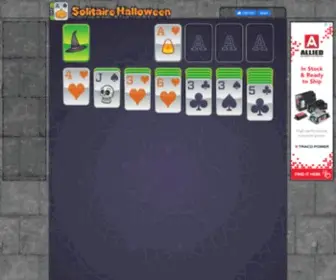 Solitairehalloween.com(Solitaire Halloween) Screenshot