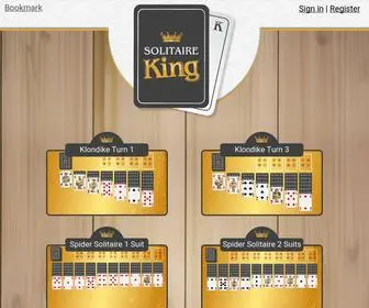 Solitaireking.com(Solitaire King) Screenshot