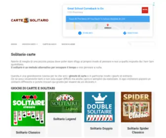 Solitariocarte.com(CARTE SOLITARIO) Screenshot