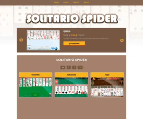 Solitariosspider.com(Solitariosspider) Screenshot
