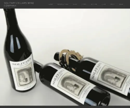 Solitarycellars.com(Solitary Cellars Wine Company) Screenshot