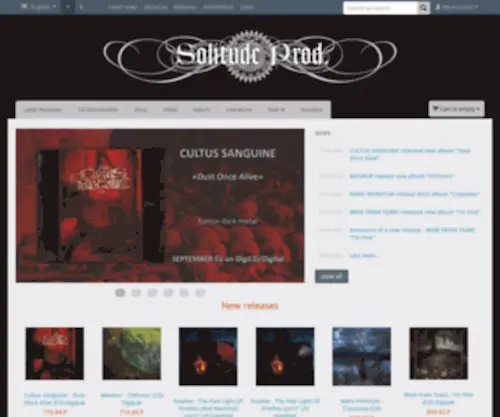Solitudestore.com(Solitude Productions) Screenshot
