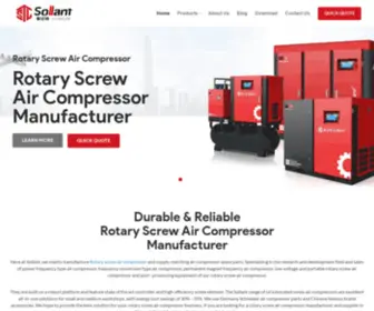 Sollant.com(Reliable Air Compressor Manufacturer and Supplier China) Screenshot