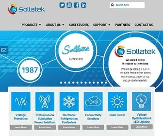 Sollatek.com(World Leader in Voltage Protection & Energy Saving) Screenshot