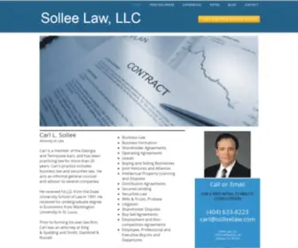 Solleelaw.com(Sollee Law) Screenshot