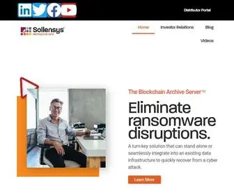 Sollensys.com(Sollensys Corp®) Screenshot