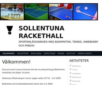 Sollentunarackethall.se(Sollentuna Rackethall) Screenshot