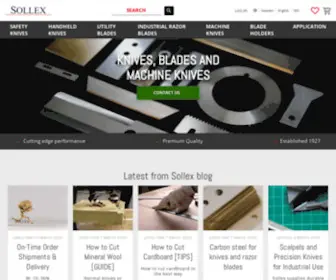 Sollex.se(Leverantör av knivar) Screenshot
