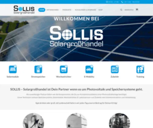 Sollis.de(Solargroßhandel) Screenshot