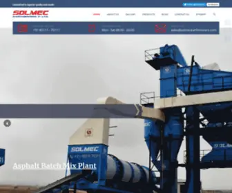 Solmecearthmovers.com(Asphalt Batch Mix Plant) Screenshot