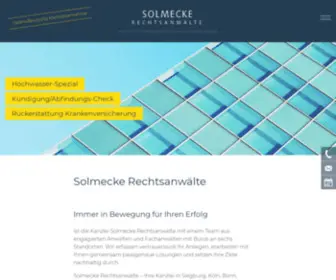 Solmecke.eu(Solmecke Rechtsanwälte) Screenshot