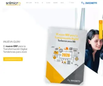 Solmicro.com(Solmicro es la división de Software ERP del Grupo Zucchetti en España) Screenshot