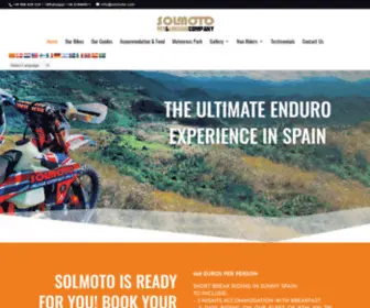 Solmoto.com(Spanish enduro riding holidays and short breaks) Screenshot