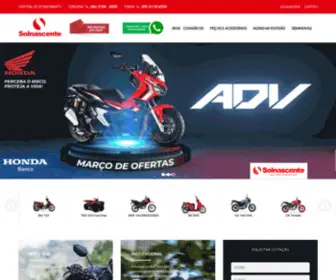 Solnascentemotos.com.br(Honda Motos) Screenshot