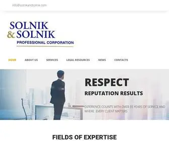Solnikandsolnik.com(Solnik and Solnik) Screenshot