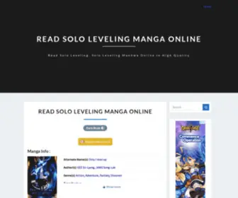 Solo-Levelings.com(Read Read Solo Leveling Manga Online / Read Read Solo Leveling Manga Online) Screenshot
