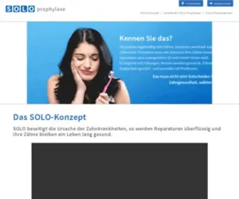 Solo-Prophylaxe.de(Lebenslange Zahngesundheit) Screenshot