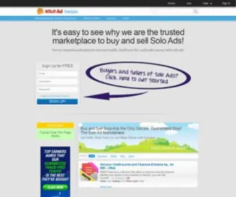 Soloadmarketplace.com(Buy and Sell Solo Ads) Screenshot