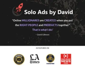 Soloadsbydavid.com(Solo ads that convert or your money back. Solo Ads by David) Screenshot