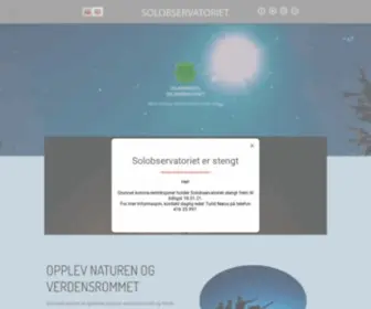 Solobservatoriet.no(Solobservatoriet på Harestua er Nord) Screenshot